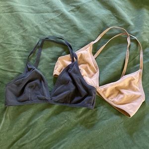 American Apparel cotton bralettes